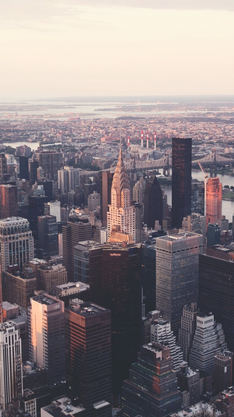 Aerial View of City Buildings During Daytime. Wallpaper in 750x1334 Resolution