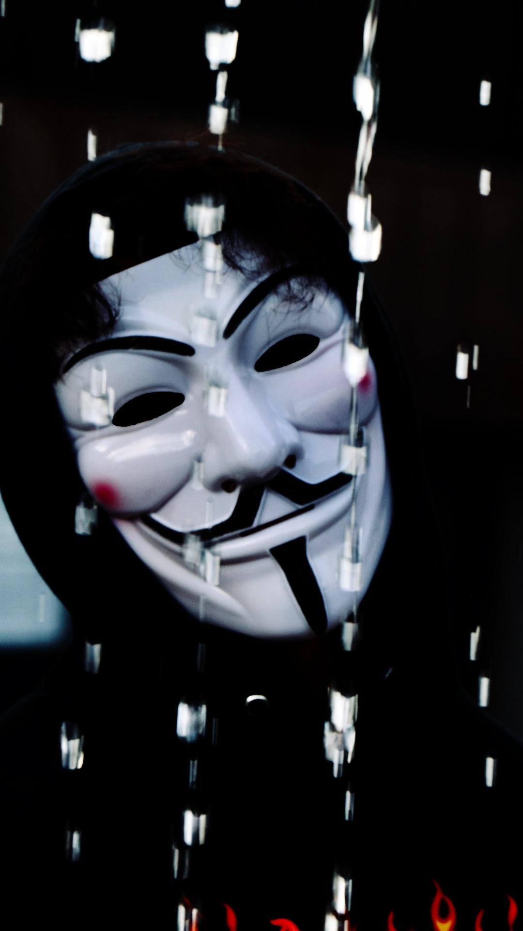 窗口, 面罩, 微笑, 黑色和白色的, 艺术 壁纸 1080x1920 允许