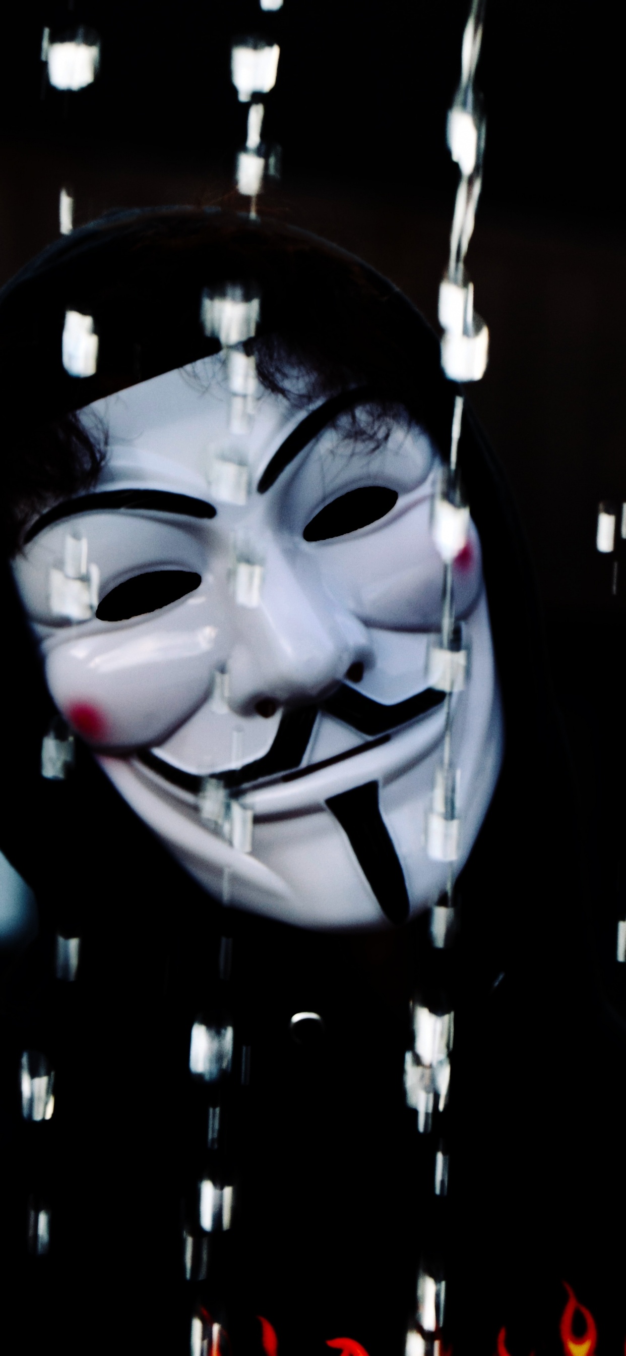 窗口, 面罩, 微笑, 黑色和白色的, 艺术 壁纸 1242x2688 允许