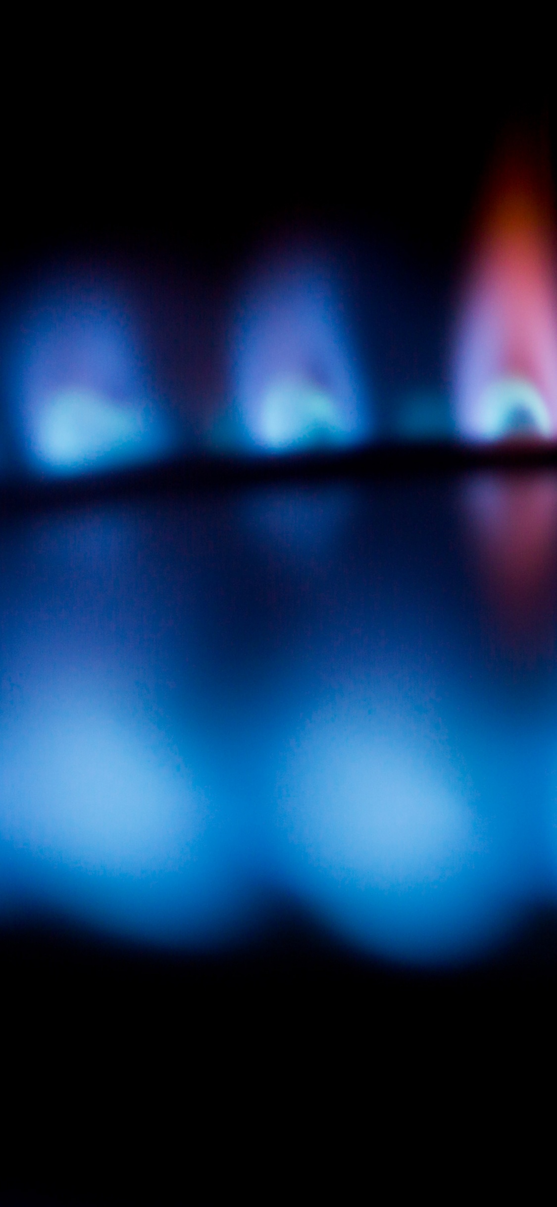 Blue and Red Light Illustration. Wallpaper in 1125x2436 Resolution