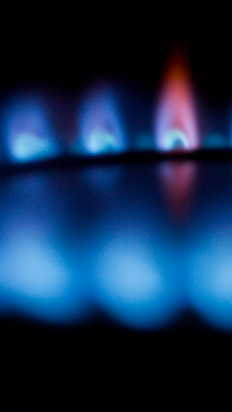 Blue and Red Light Illustration. Wallpaper in 750x1334 Resolution