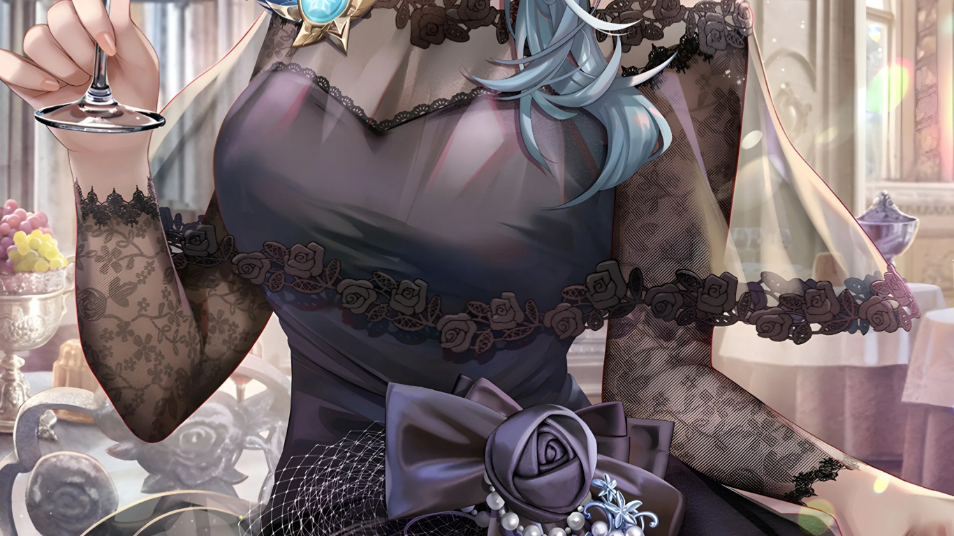 Anime, EULA, Haar, Kopf, Frisur. Wallpaper in 1366x768 Resolution