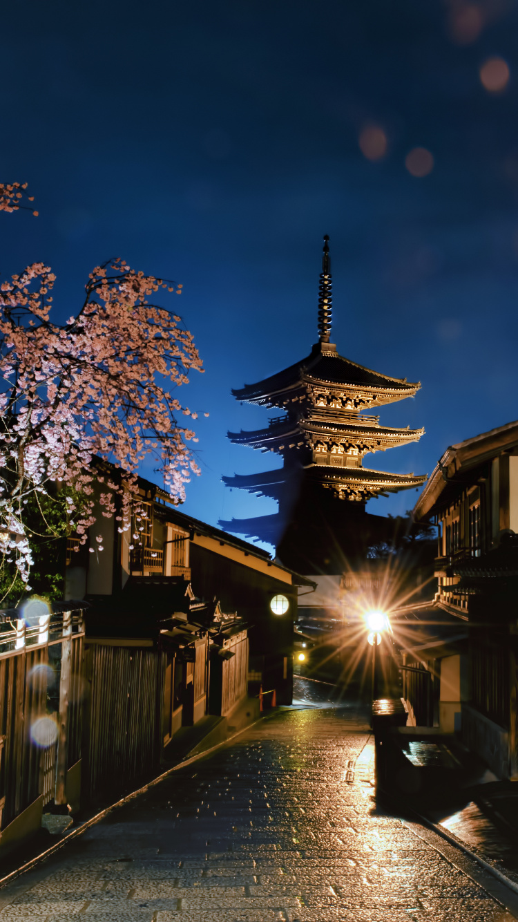 Japan, Cloud, Holz, Fahrbahn, Nachbarschaft. Wallpaper in 750x1334 Resolution