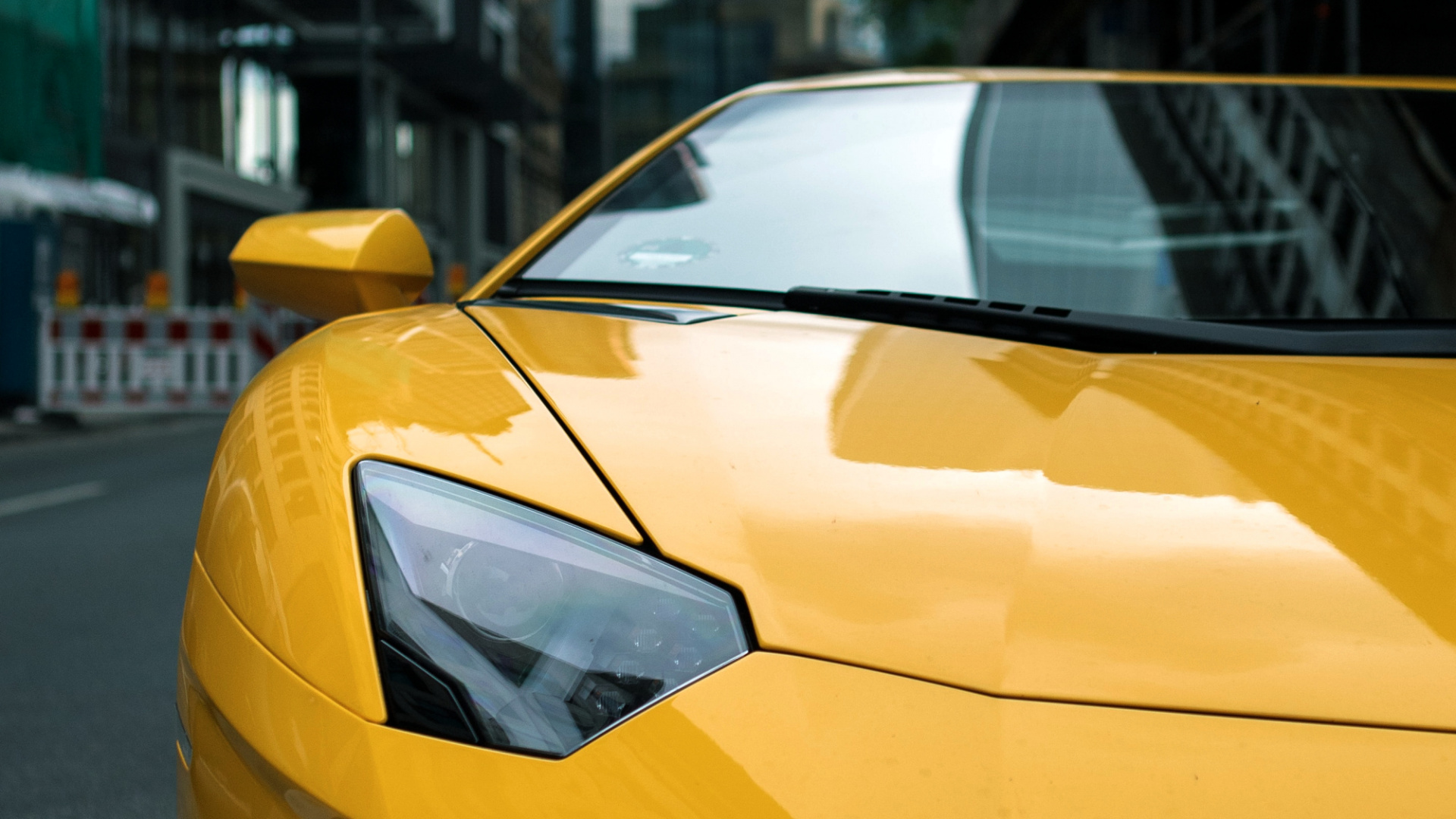 Lamborghini en Edificio, Lamborghini Aventador, Lamborghini, Coche, Ferrari 458. Wallpaper in 1920x1080 Resolution