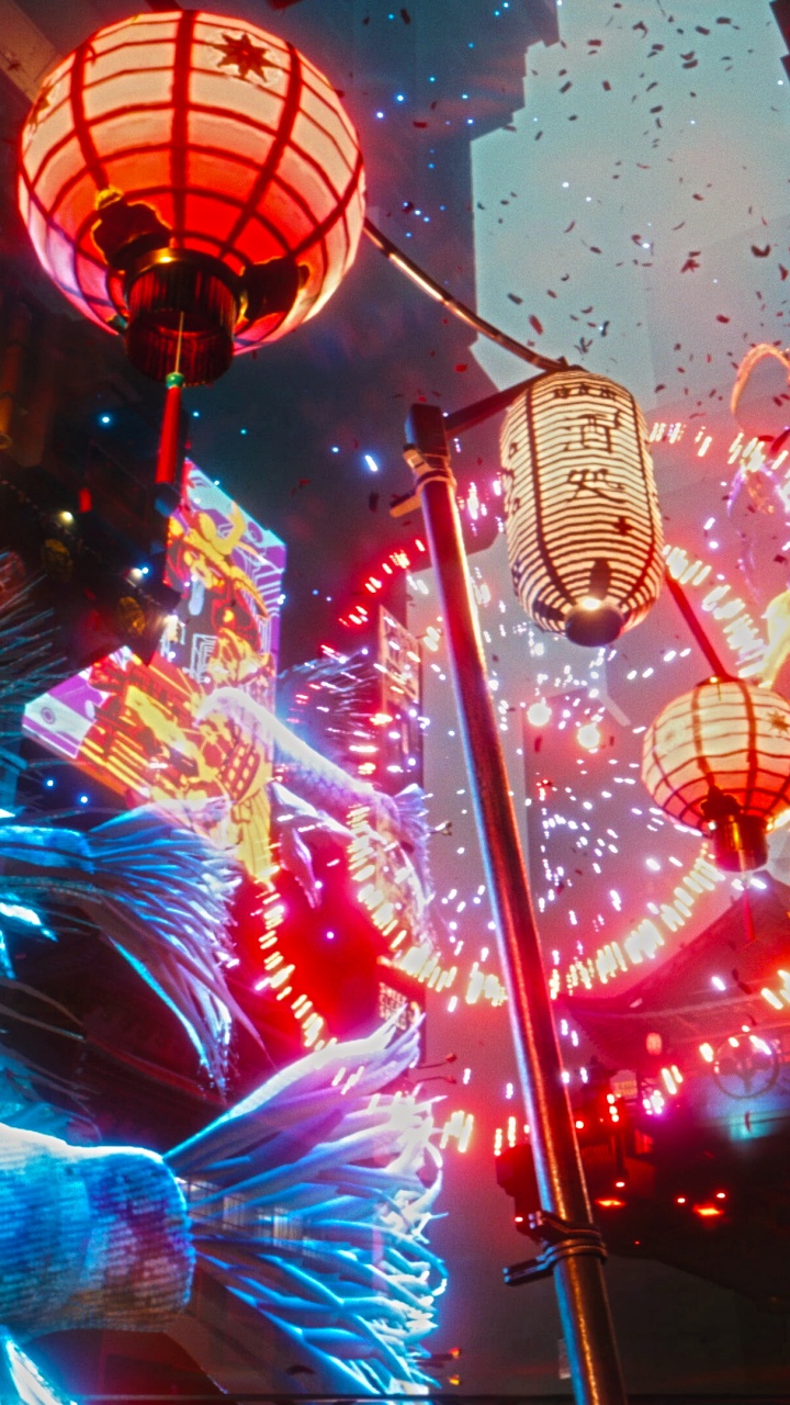 Cyberpunk, Cyberpunk 2077, Cyberpunk 2020, Défilé Cyberpunk 2077, The Witcher 3 Wild Hunt. Wallpaper in 720x1280 Resolution