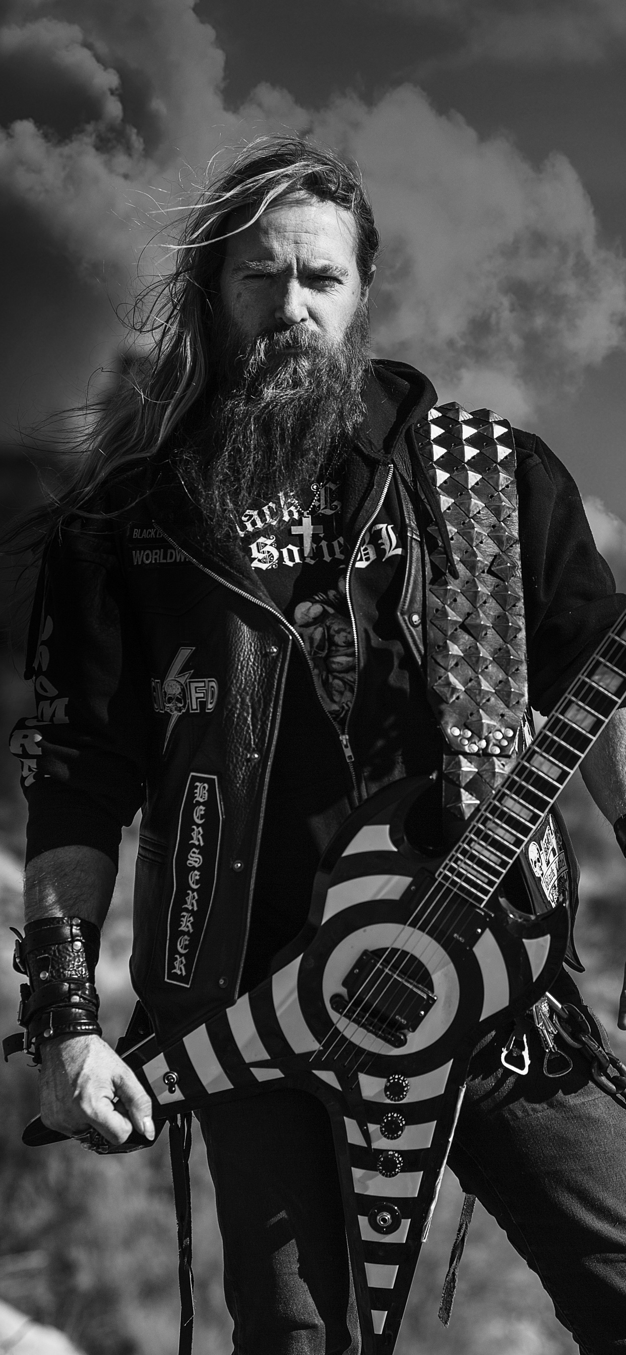 Black Label Society, Guitarra, Heavy Metal, el Guitarrista, Instrumento de Cuerda. Wallpaper in 1242x2688 Resolution