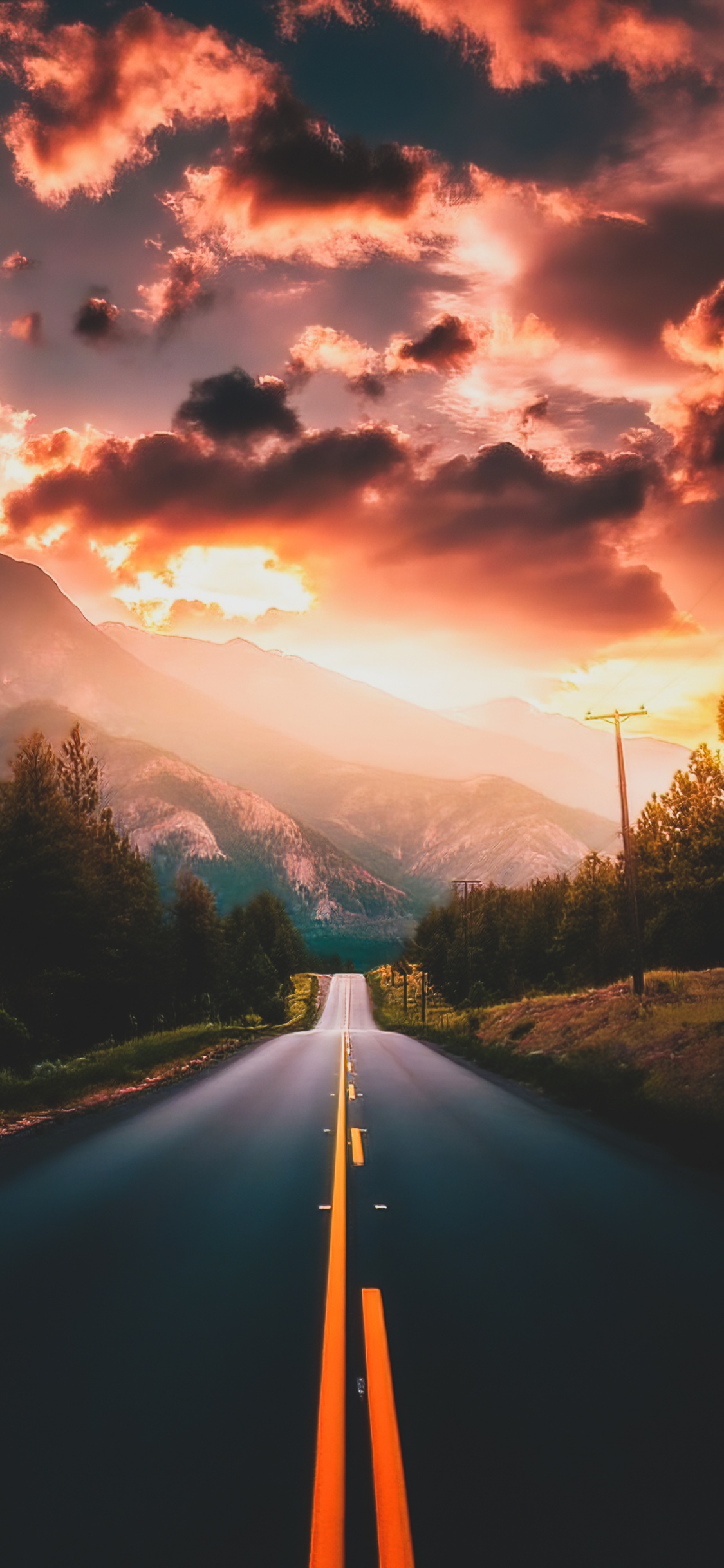 Atmosphère, la Journée, L'écorégion, Afterglow, Lumière. Wallpaper in 1125x2436 Resolution