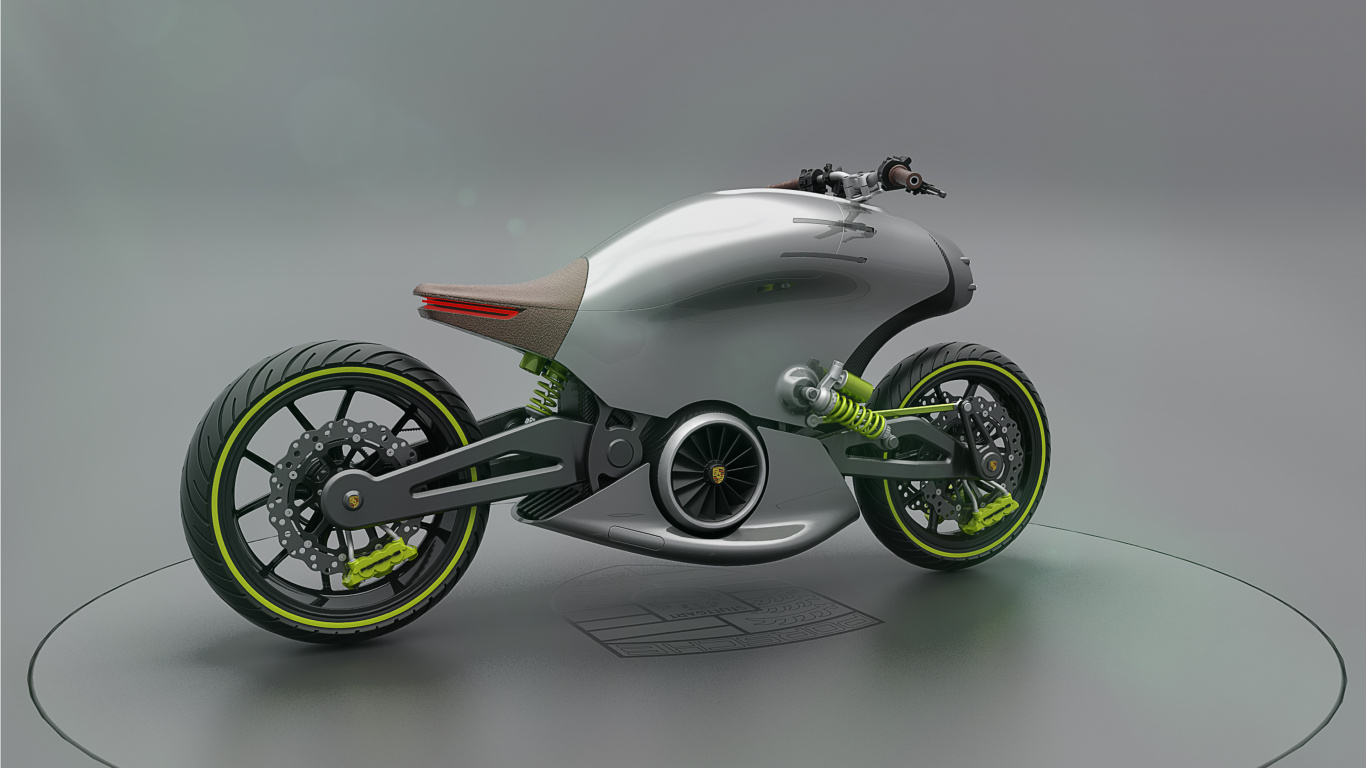 White and Red Sports Bike. Wallpaper in 1366x768 Resolution