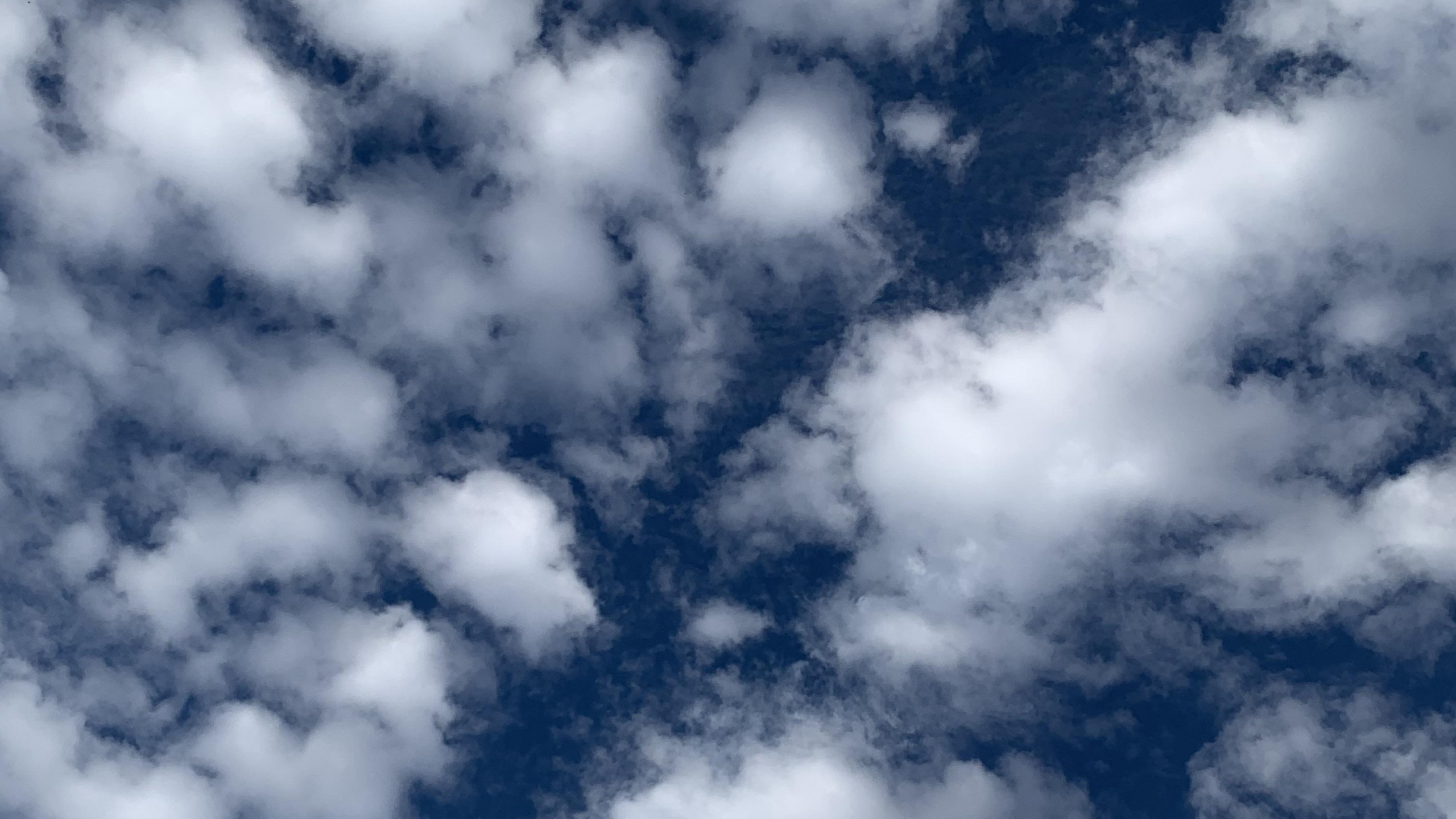 Agua, Azul, Cumulus, Tintes y Matices, Patrón. Wallpaper in 2560x1440 Resolution