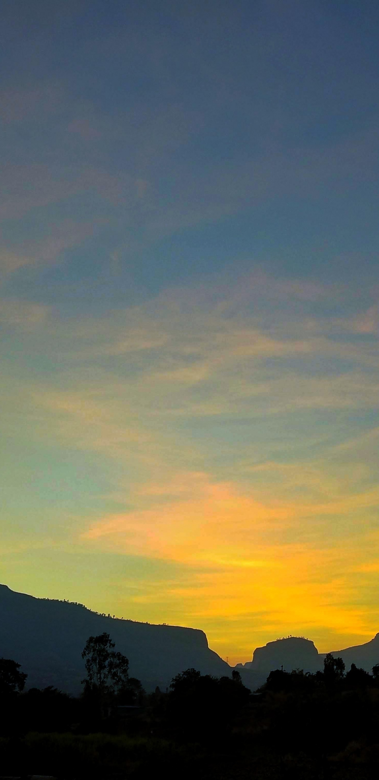 Ecorregión, Afterglow, Paisaje Natural, Montaña, Cumulus. Wallpaper in 1440x2960 Resolution