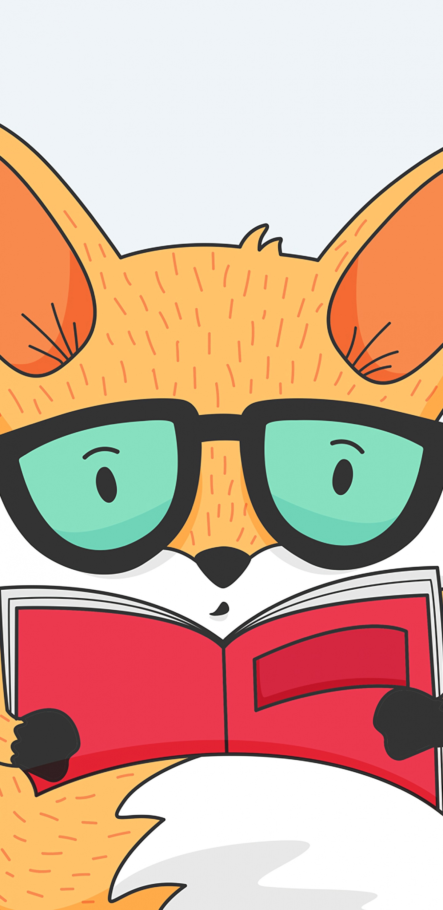 Personaje de Dibujos Animados de Gato Amarillo y Marrón. Wallpaper in 1440x2960 Resolution