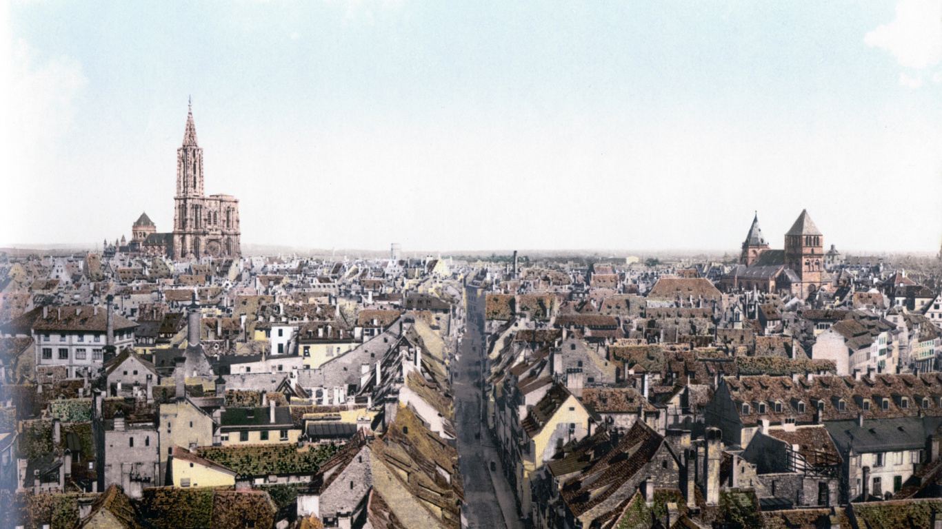 Vista Aérea de Los Edificios de la Ciudad Durante el Día.. Wallpaper in 1366x768 Resolution