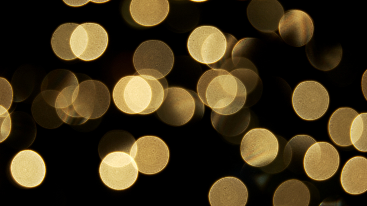 White and Yellow Polka Dot Lights. Wallpaper in 1280x720 Resolution