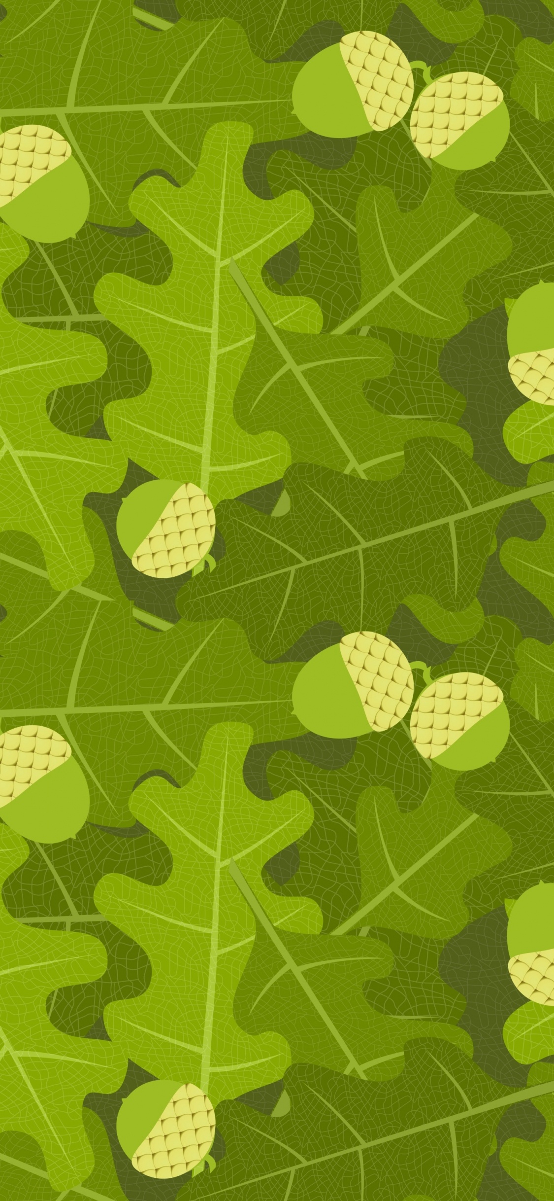 Green and White Polka Dot Textile. Wallpaper in 1125x2436 Resolution