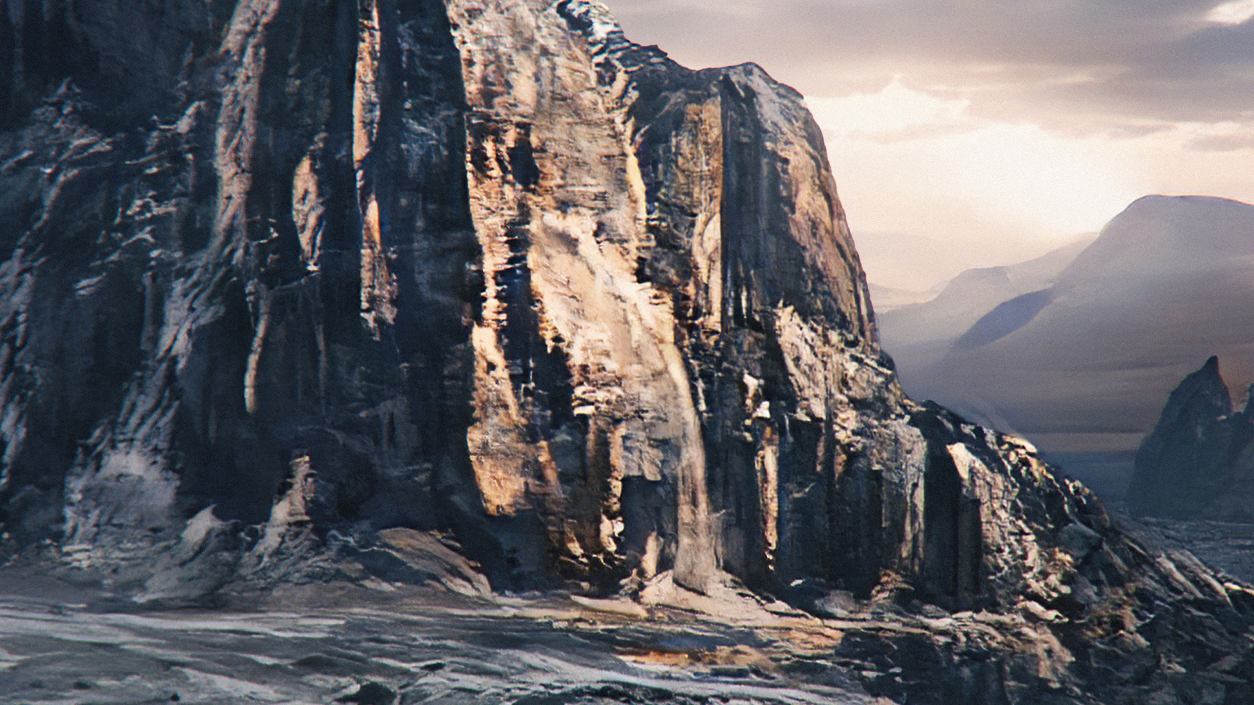 Montaña, Naturaleza, la Luz Del Sol, Las Formaciones Montañosas, Capa de Hielo. Wallpaper in 2560x1440 Resolution