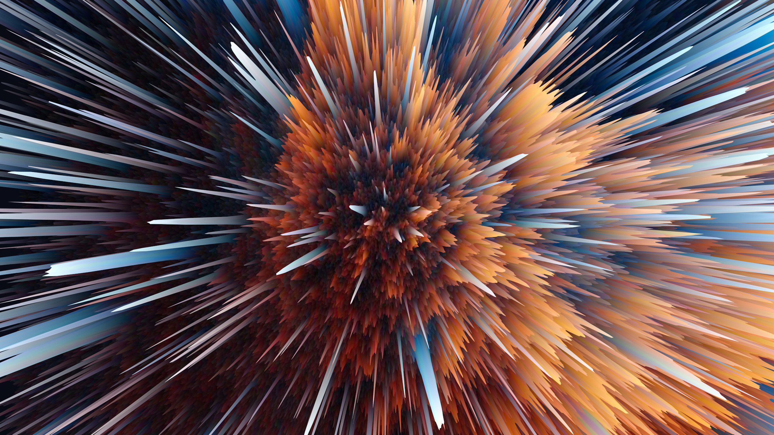 Braune Und Schwarze Haare Auf Blauem Hintergrund. Wallpaper in 2560x1440 Resolution