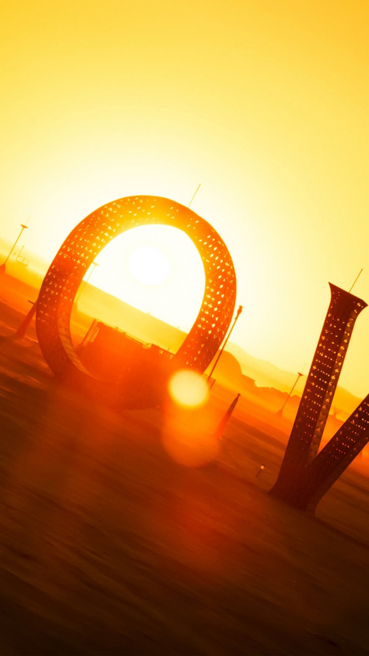 Sunset, Orange, Sun, Light, Yellow. Wallpaper in 750x1334 Resolution