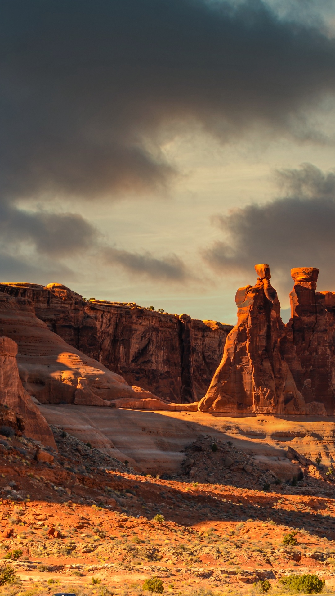 Arches National Park, Cloud, Plant, Mountain, Natural Landscape. Wallpaper in 1080x1920 Resolution