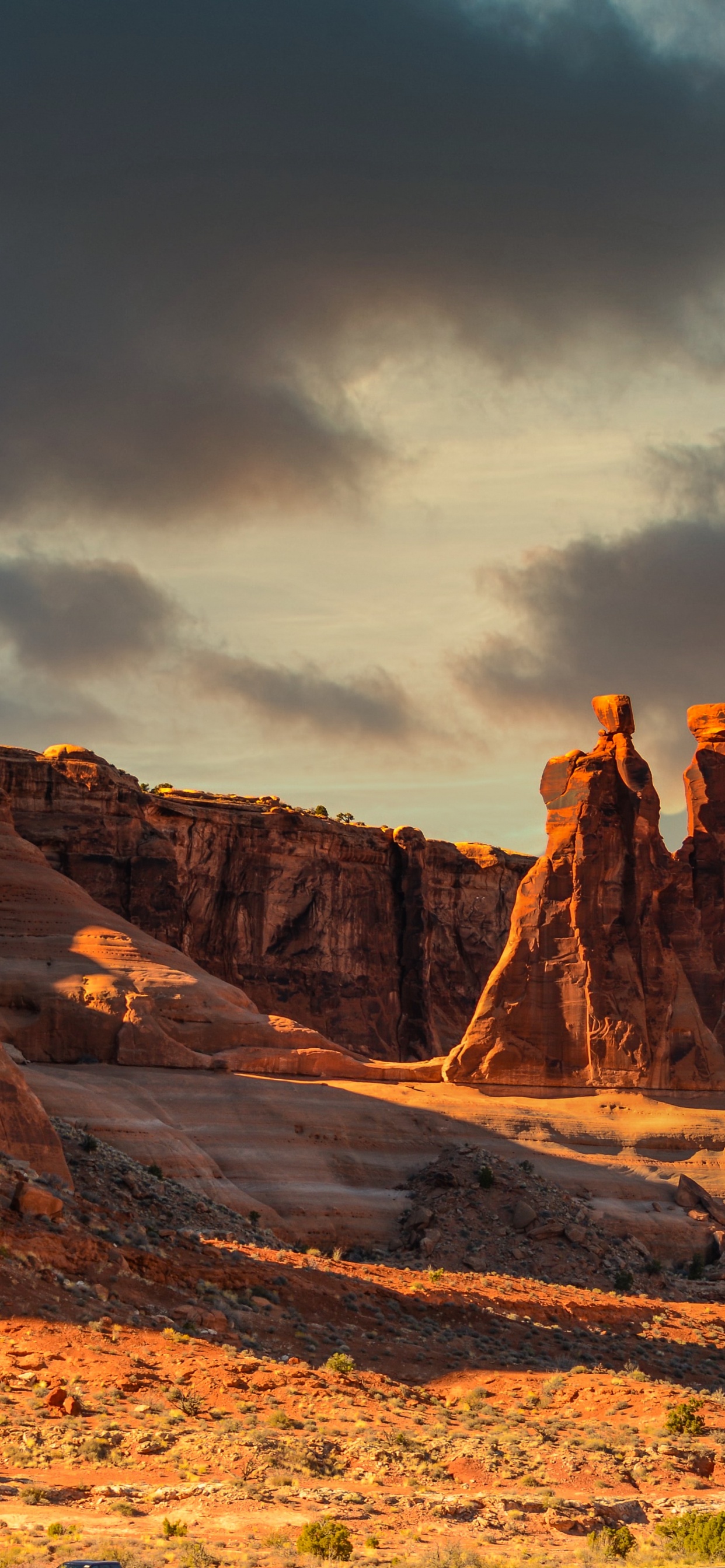 Arches National Park, Cloud, Plant, Mountain, Natural Landscape. Wallpaper in 1242x2688 Resolution