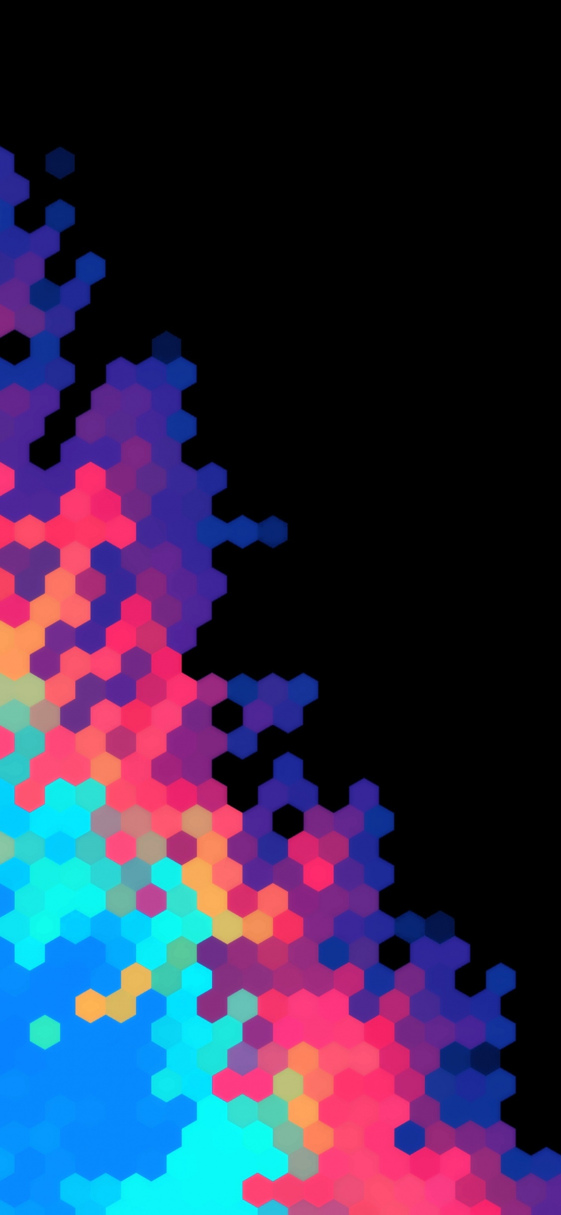 Kunst, Kreis, Farbtöne Und Schattierungen, Electric Blue, Muster. Wallpaper in 1125x2436 Resolution