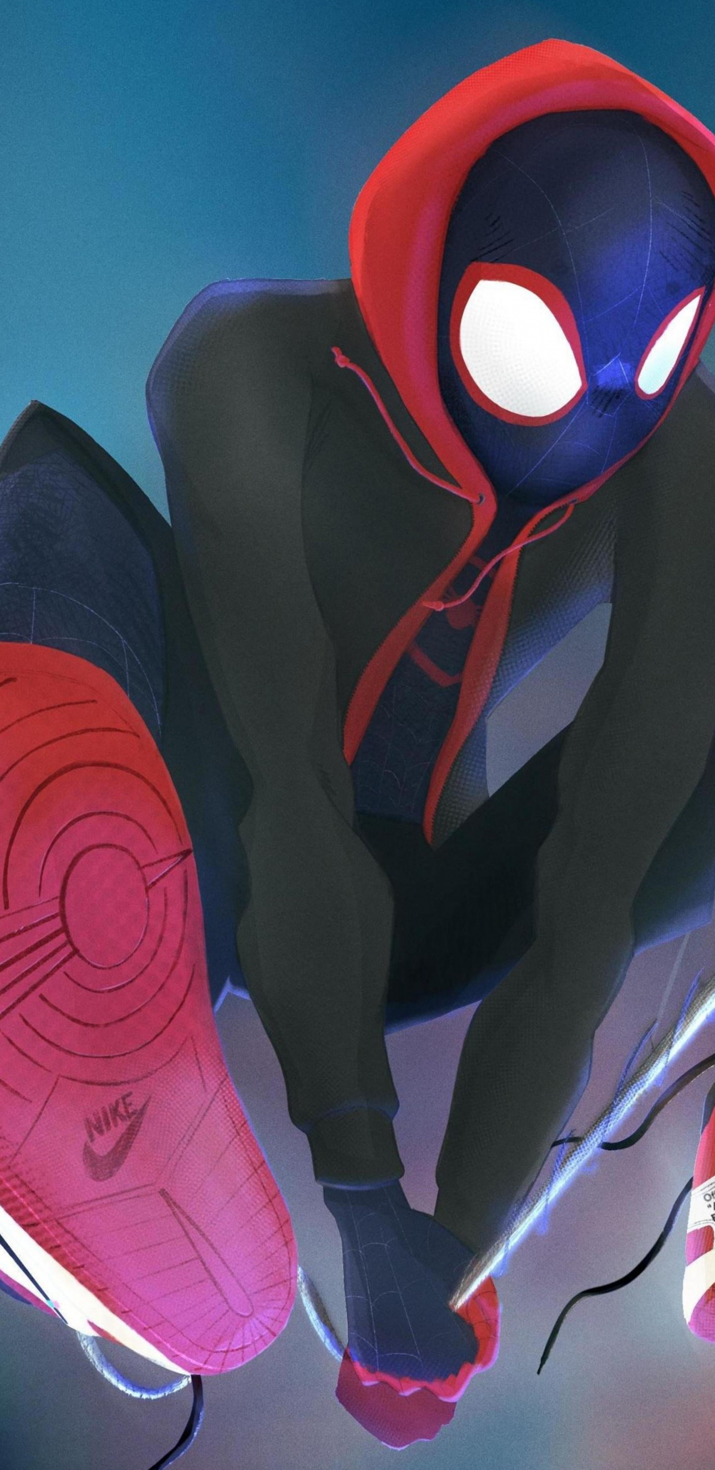 里*莫拉莱斯, Spider-man, 约旦空, 耐克, 黑色的 壁纸 1440x2960 允许