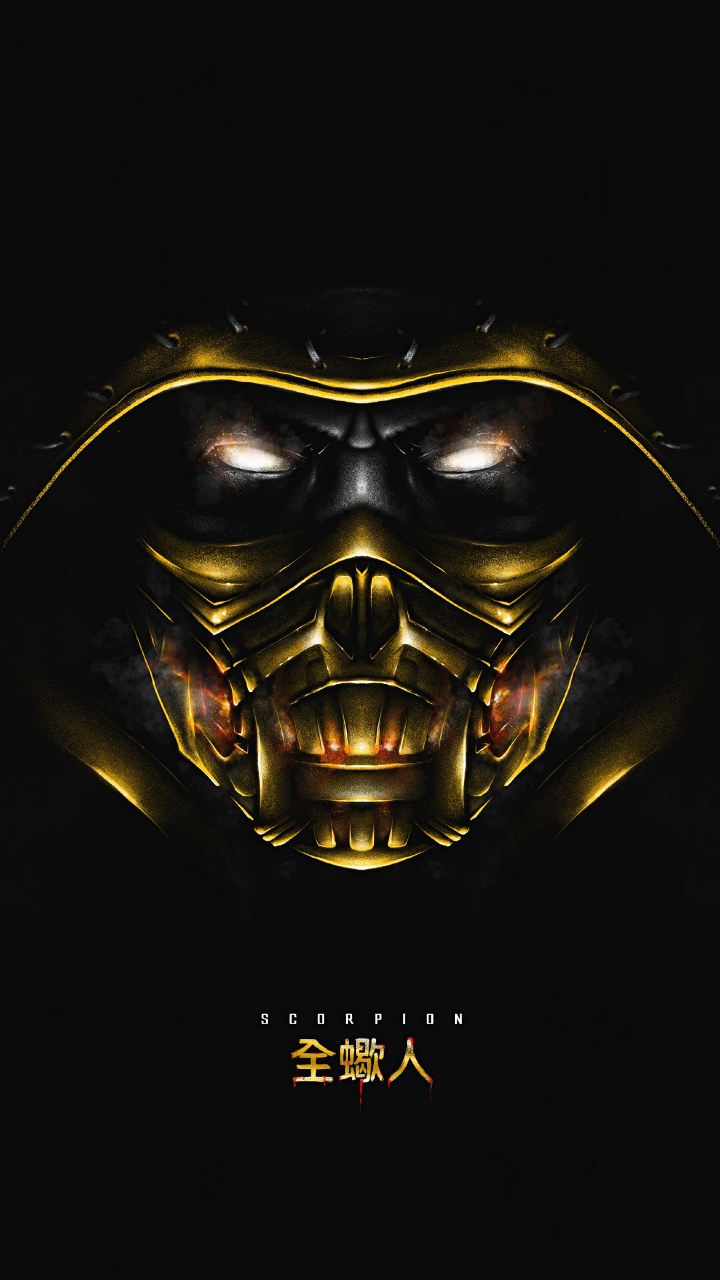 Scorpion, Graphique, Or, Art, Symétrie. Wallpaper in 720x1280 Resolution