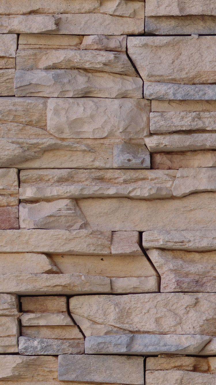石壁, 砖, 砌砖, 纹理, 石灰岩 壁纸 750x1334 允许