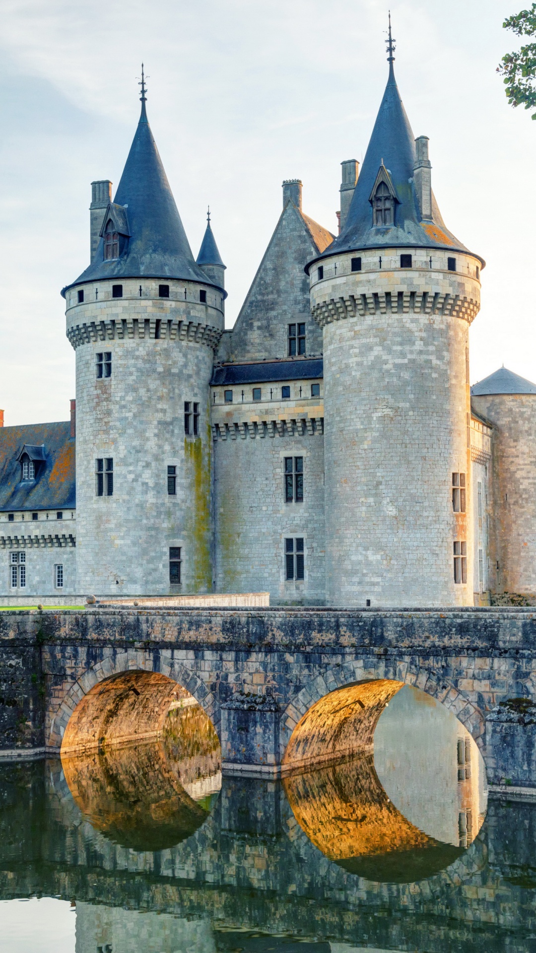 Château en Béton Gris Près D'un Plan D'eau Pendant la Journée. Wallpaper in 1080x1920 Resolution
