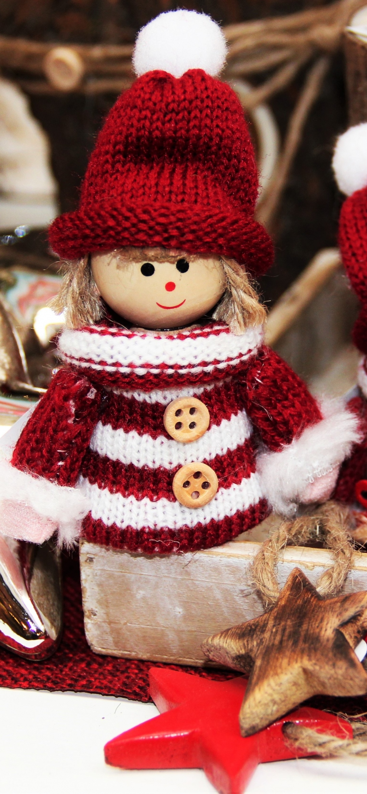 Weihnachten, Weihnachtsmann, Christmas Ornament, Spielzeug, Weihnachtsdekoration. Wallpaper in 1242x2688 Resolution