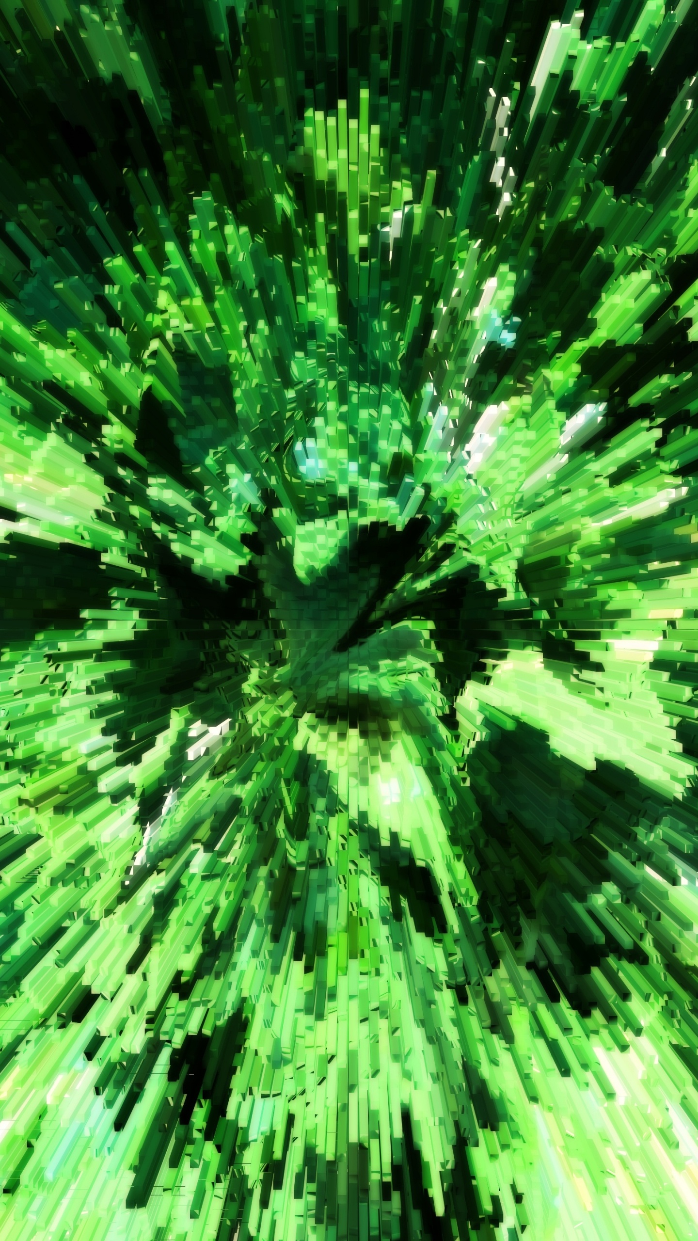 绿色的, 性质, 陆地上的植物, 草, 抽象艺术 壁纸 1440x2560 允许