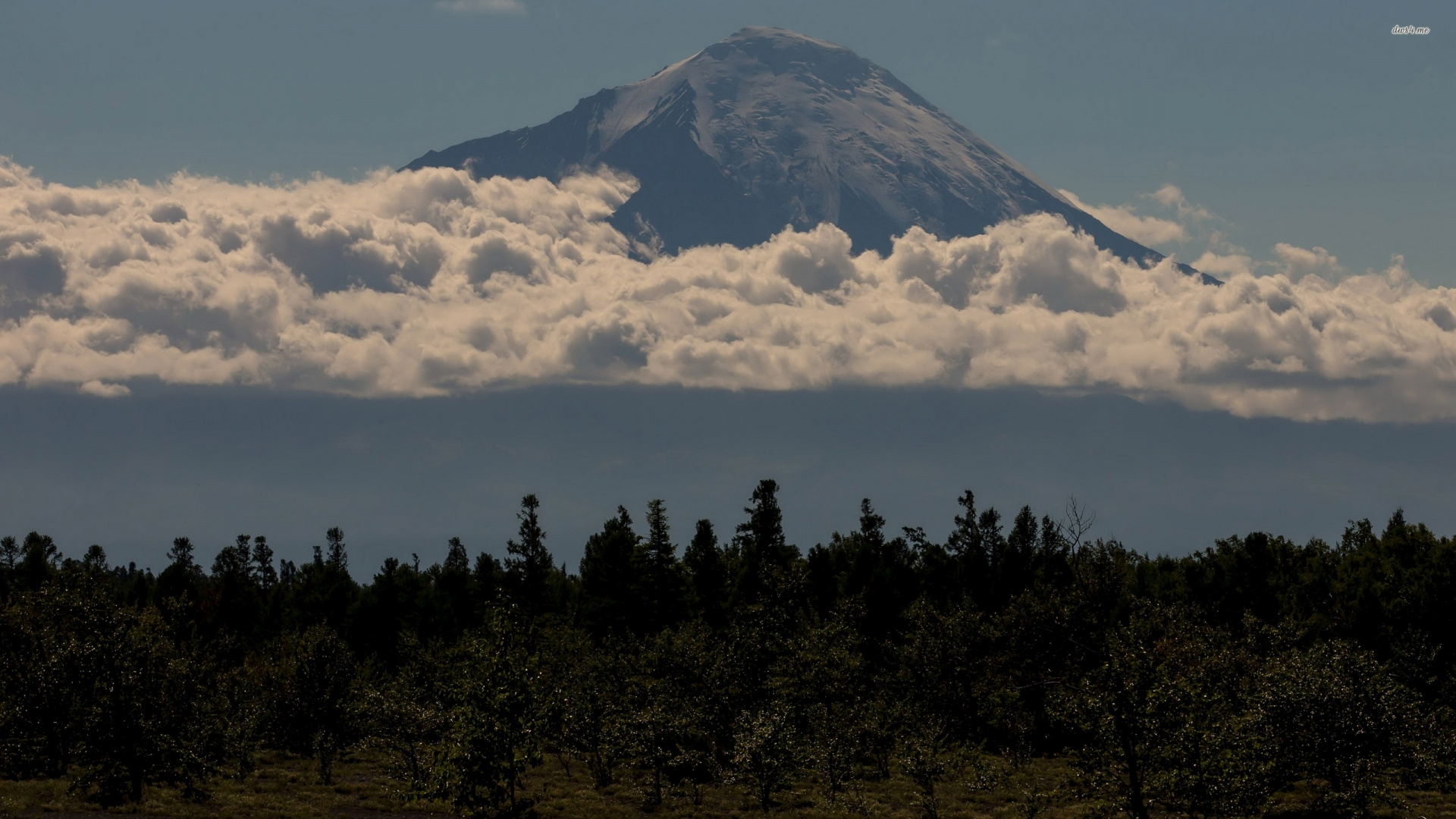 安装的风景, 多山的地貌, 成层, 高地, 屏蔽火山 壁纸 1920x1080 允许