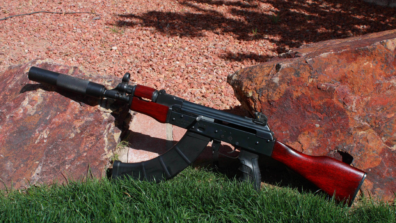 Ak-74, Arma, Rifle, Pistola de Aire, Gatillo. Wallpaper in 1366x768 Resolution