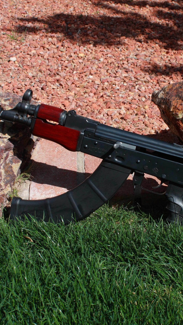 Ak-74, Gun, Firearm, Rifle, Air Gun. Wallpaper in 720x1280 Resolution