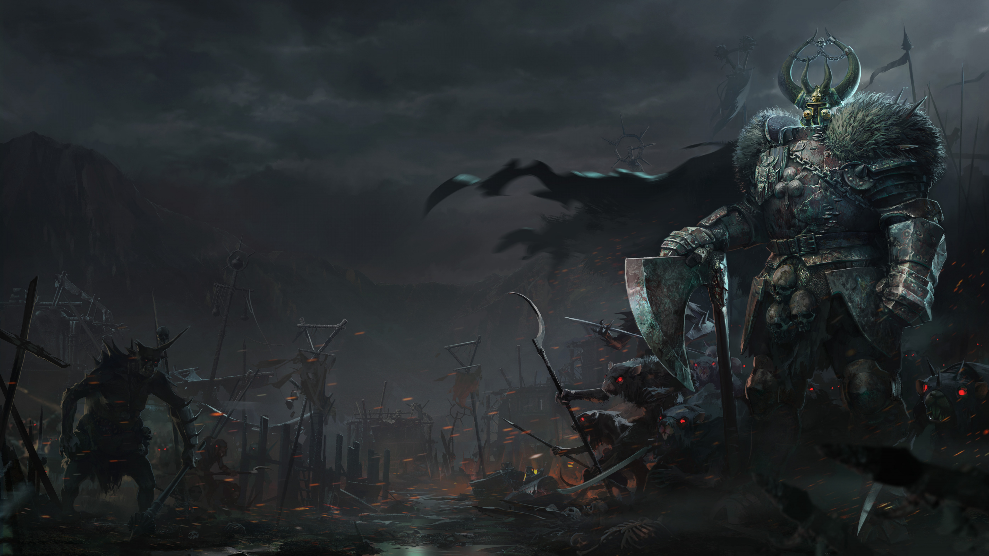 Warhammer, Pc-Spiel, Digital Compositing, Adventure, Strategie-video-Spiel. Wallpaper in 3840x2160 Resolution