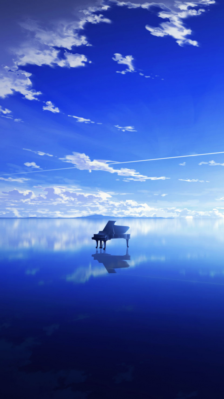 Bateau Sur Eau Calme Sous Ciel Bleu Pendant la Journée. Wallpaper in 750x1334 Resolution