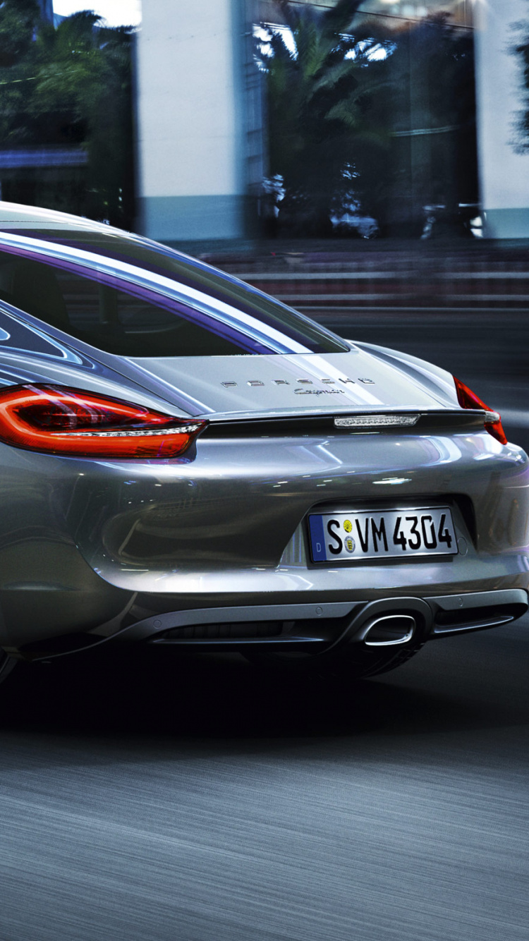 Silver Porsche 911 Parked on Parking Lot. Wallpaper in 750x1334 Resolution