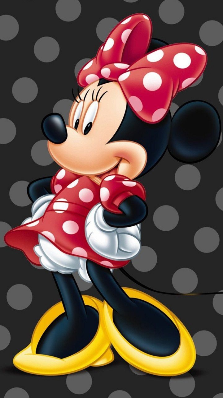 Minnie Maus, Mickey Maus, Cartoon, Zeichnung, Illustration. Wallpaper in 720x1280 Resolution