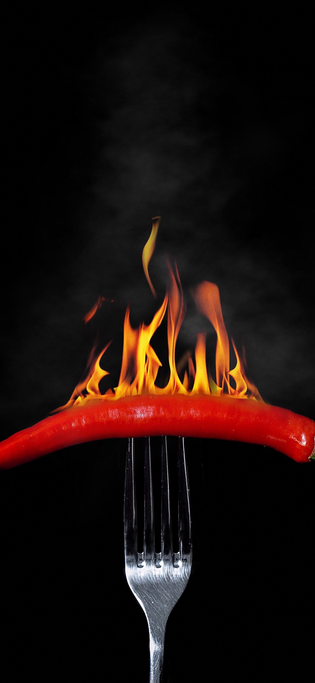 红色的, 辣椒辣椒, 法式炸薯条, 流体, 工厂 壁纸 1242x2688 允许