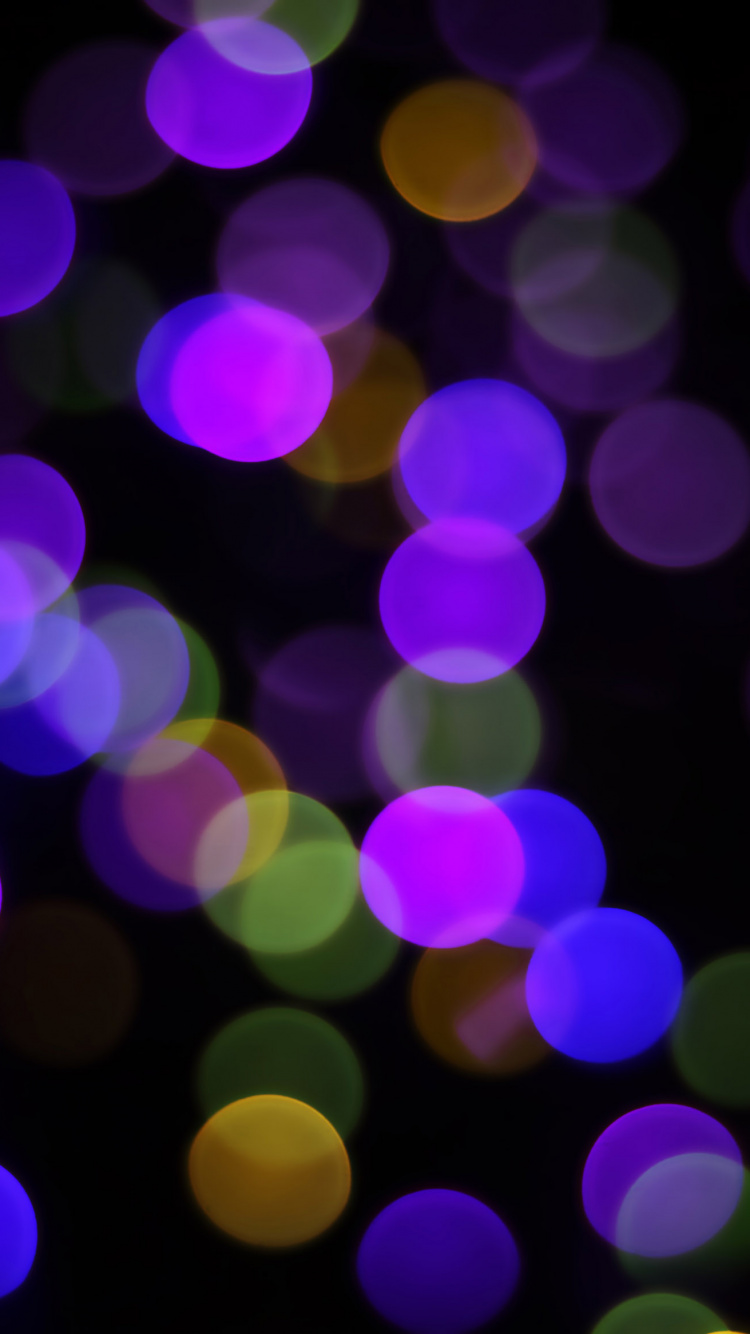 Bokeh, Purple, Violette, Lumière, Éclairage. Wallpaper in 750x1334 Resolution