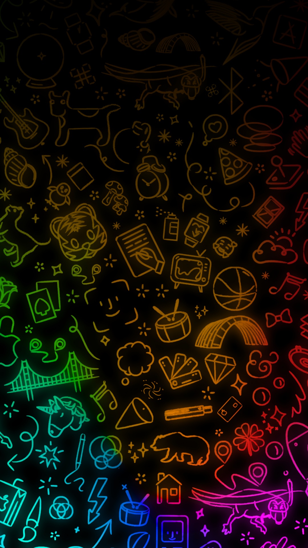 Manzana, Apple, Ios, Patrón, Arte. Wallpaper in 1080x1920 Resolution