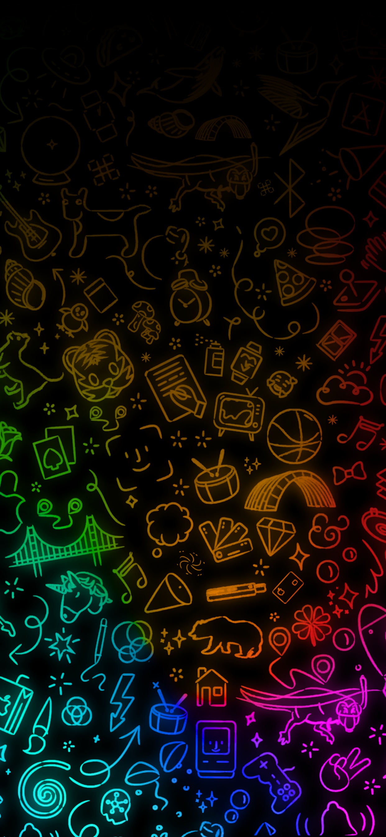 Manzana, Apple, Ios, Patrón, Arte. Wallpaper in 1242x2688 Resolution