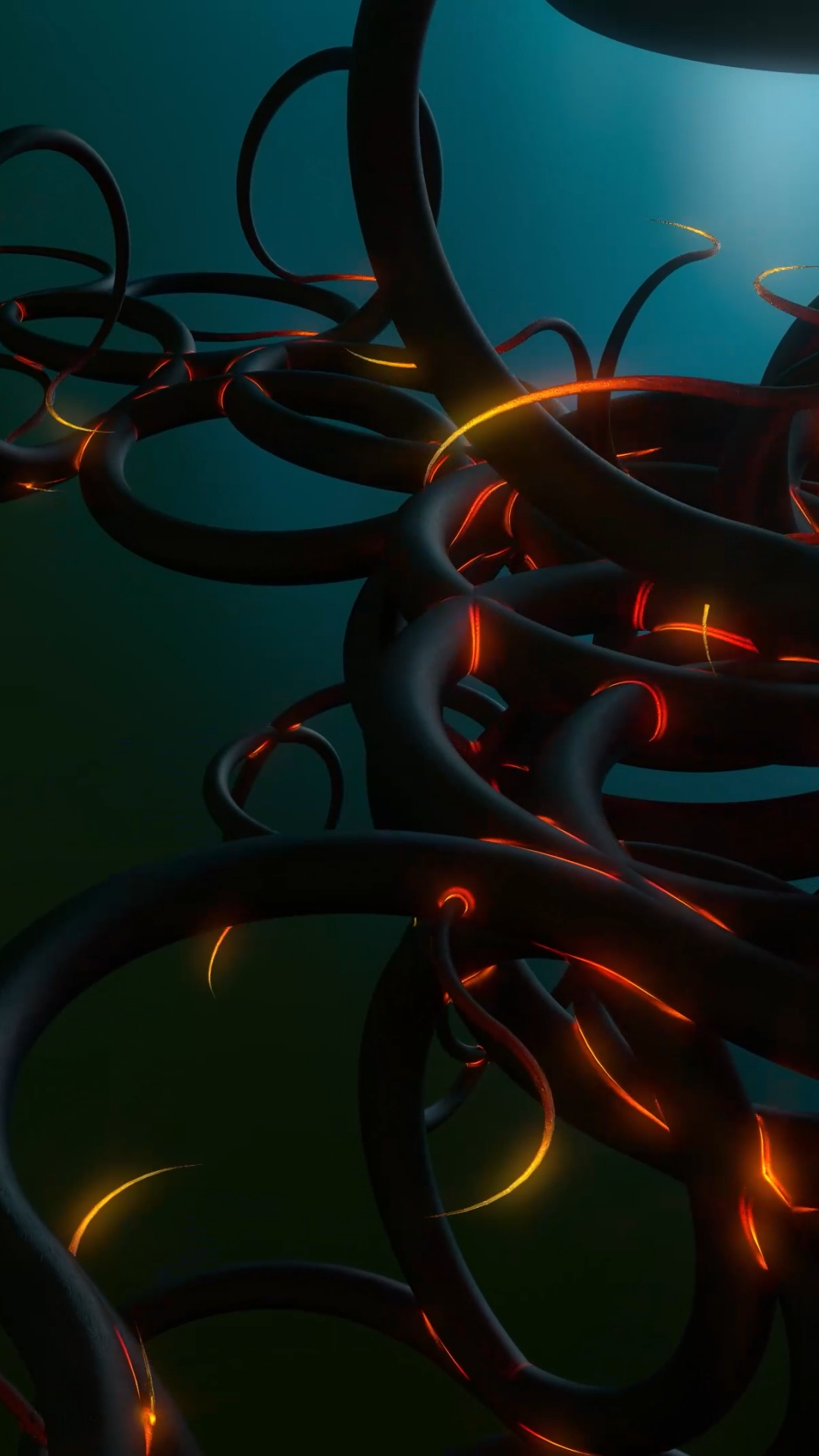 Unterwasser, Animation, Kunst, Strom, Gas. Wallpaper in 1080x1920 Resolution