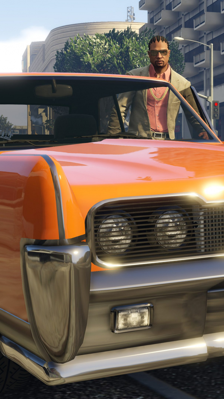 Grand Theft Auto v, Grand Theft Auto Online, Rockstar Games, Xbox One, Car. Wallpaper in 750x1334 Resolution