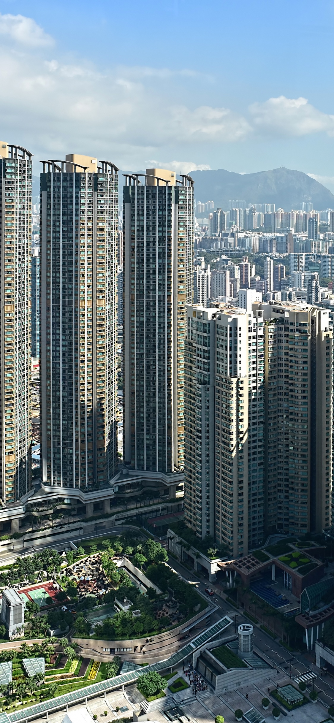香港, 城市, 大都会, 城市景观, 塔块 壁纸 1125x2436 允许