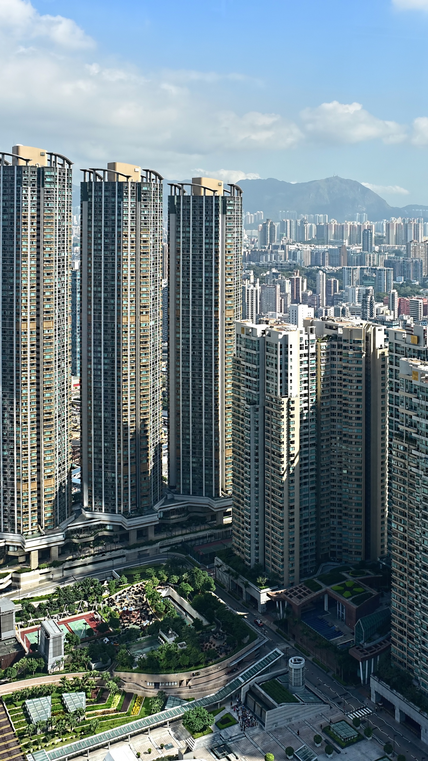 香港, 城市, 大都会, 城市景观, 塔块 壁纸 1440x2560 允许