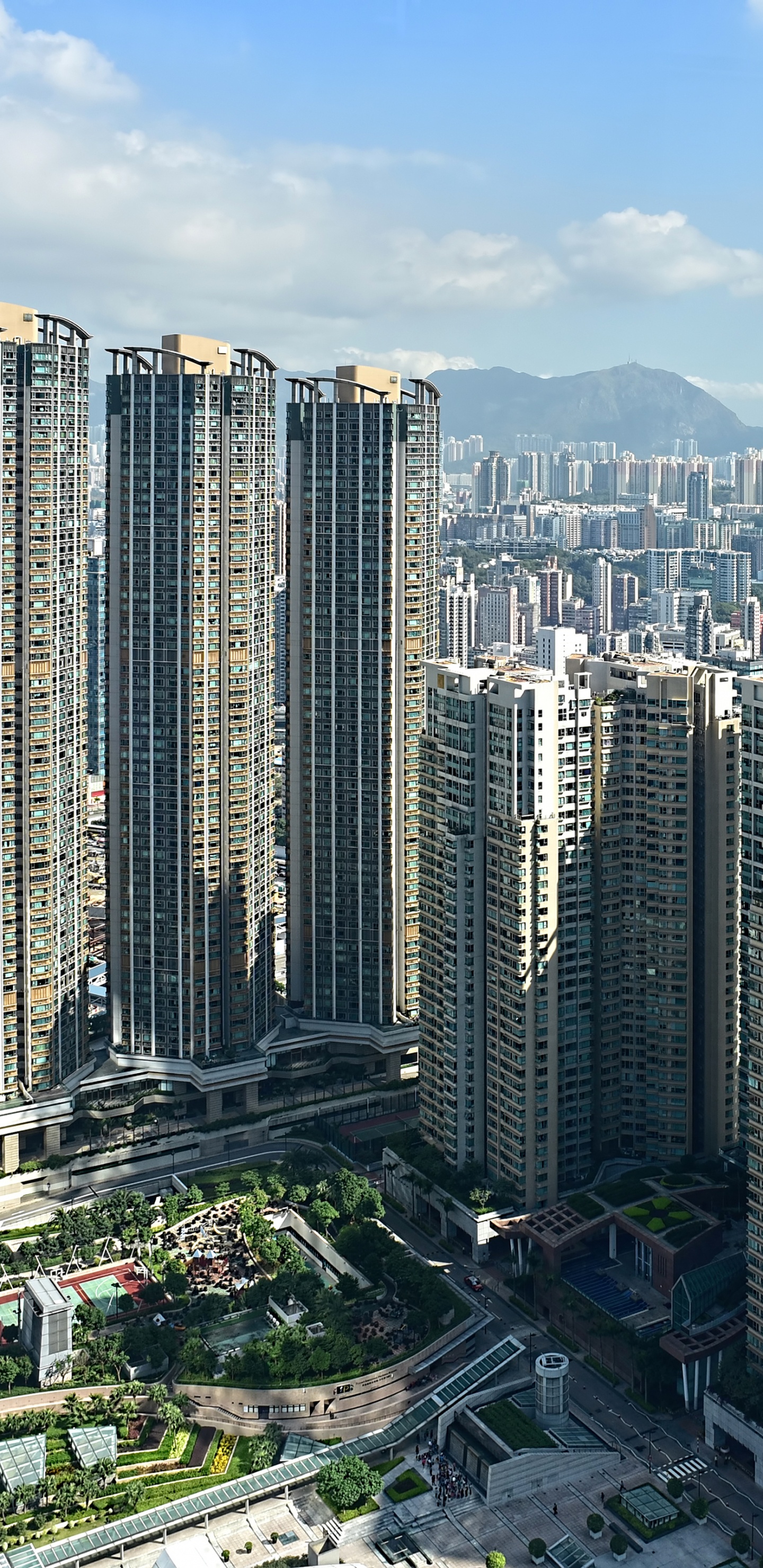 香港, 城市, 大都会, 城市景观, 塔块 壁纸 1440x2960 允许