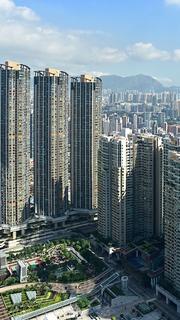 香港, 城市, 大都会, 城市景观, 塔块 壁纸 720x1280 允许