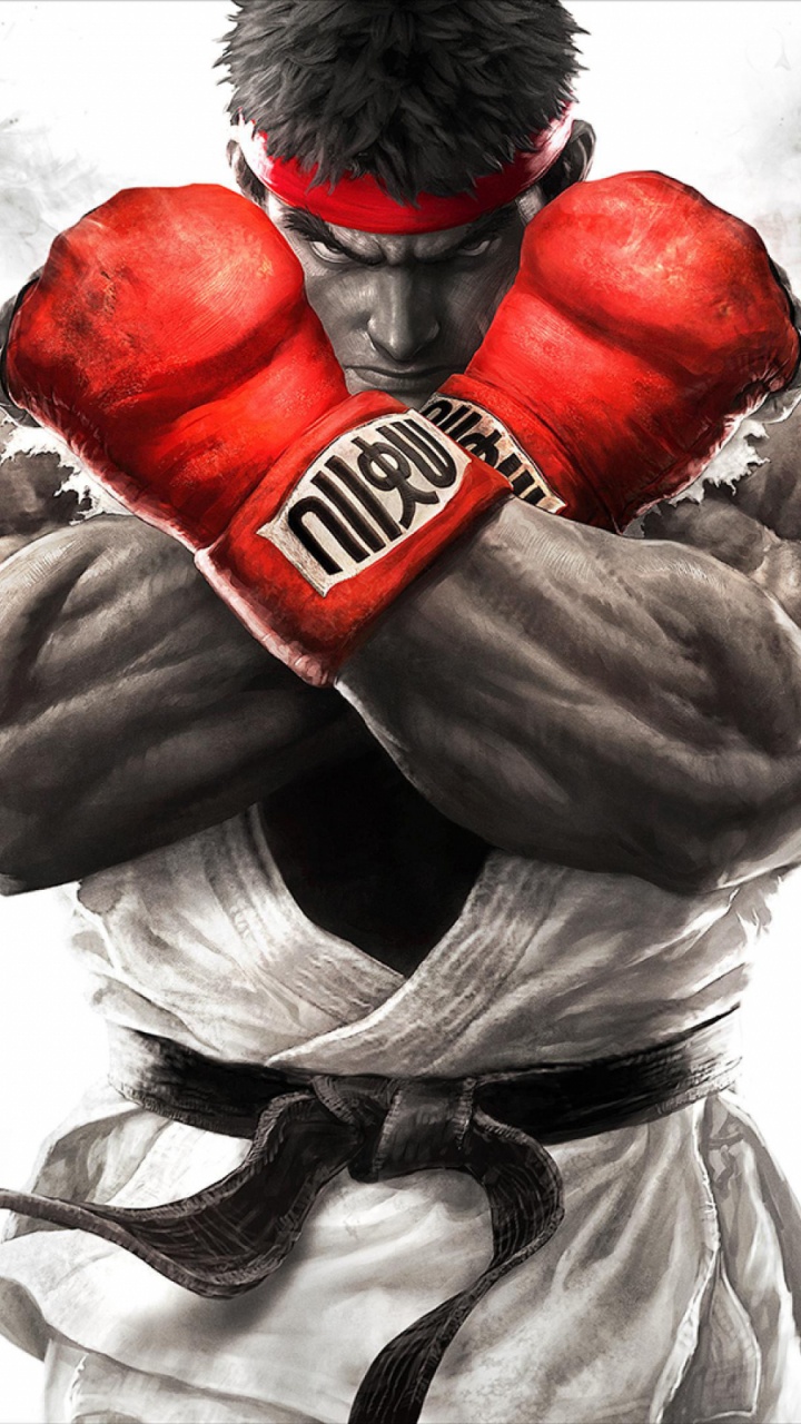 Street Fighter v, Ryu, Illustration, Street Fighter Iv, Muscle. Wallpaper in 720x1280 Resolution