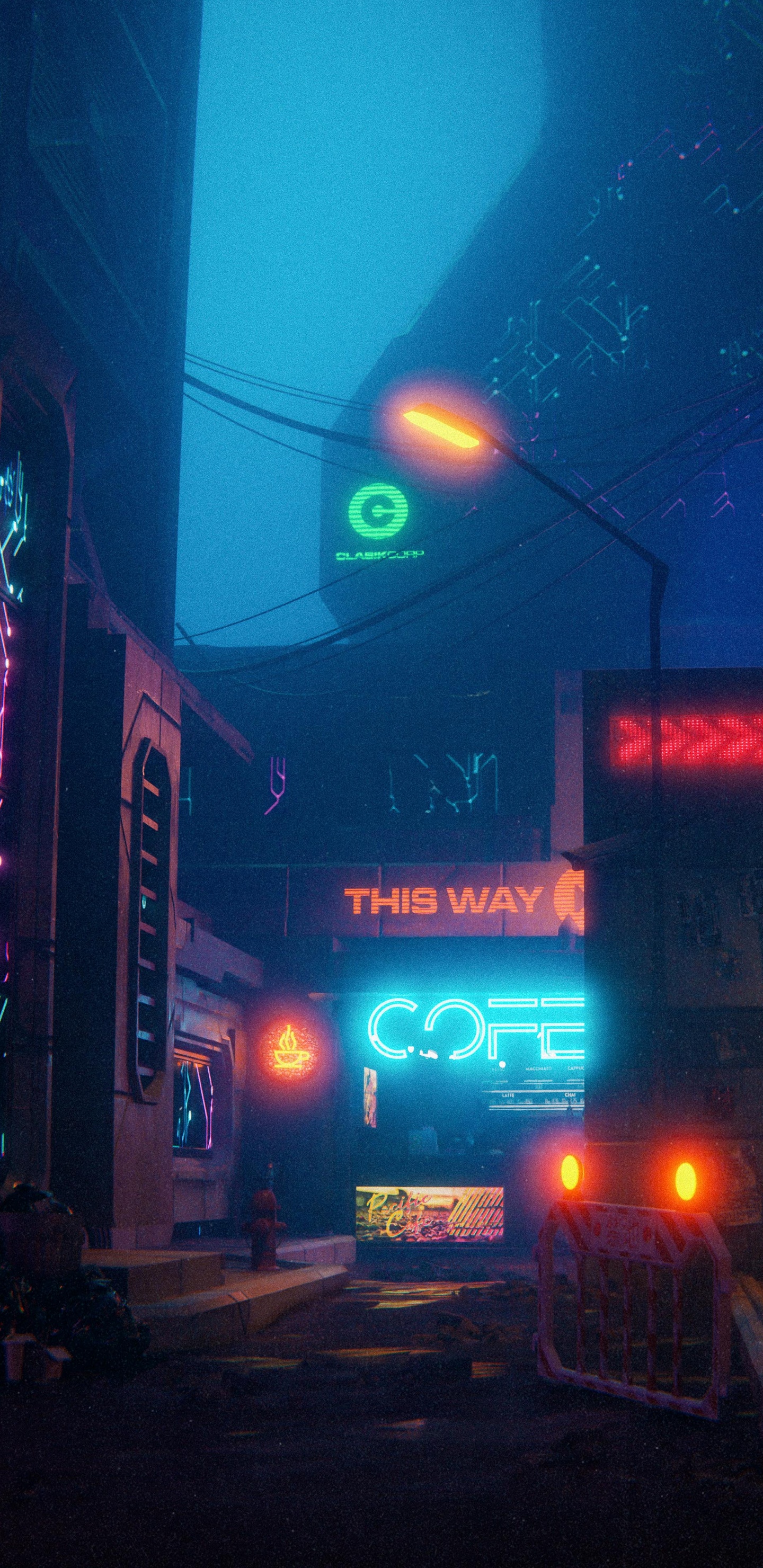 Neon, Automotive Lighting, Building, Light, Purple. Wallpaper in 1440x2960 Resolution