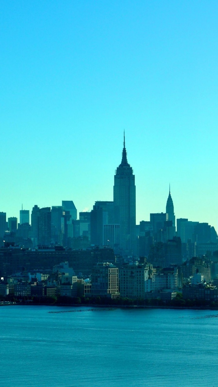 City Skyline Across Body of Water During Daytime. Wallpaper in 720x1280 Resolution